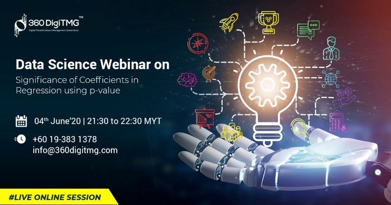 Significance of Coefficients in Regression using the P - value