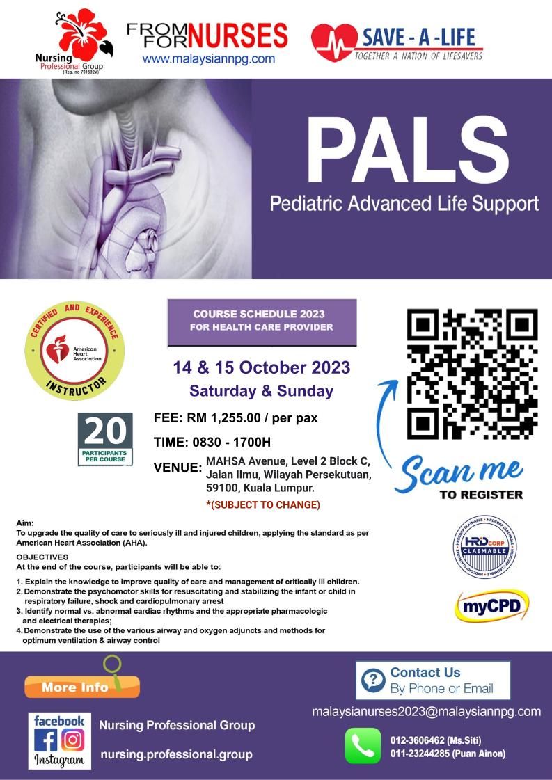 PEDIATRIC ADVANCED LIFE SUPPORT (PALS)
